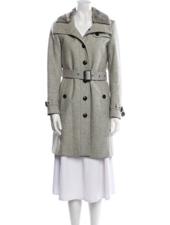Burberry Brit Virgin Wool Faux Fur Jacket