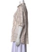 Burberry Brit Plaid Print Short Sleeve Button-Up Top