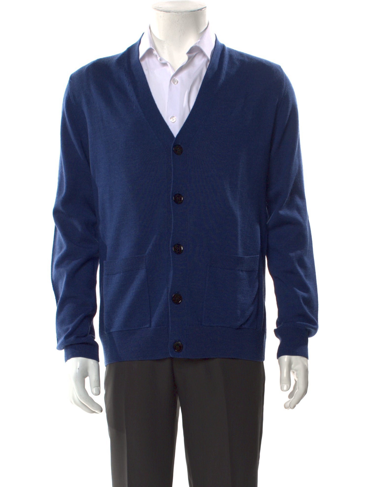 Burberry Brit Merino Wool V-Neck Cardigan