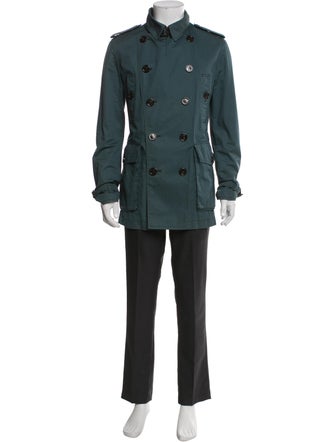 Burberry Brit Nova Check Pattern Trench Coat