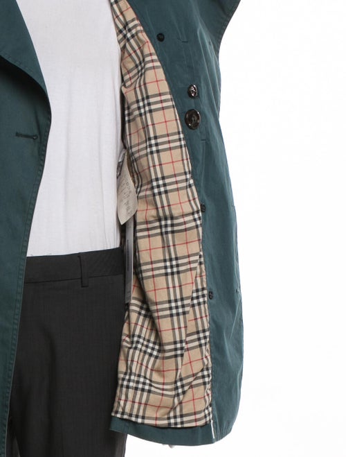 Burberry Brit Nova Check Pattern Trench Coat