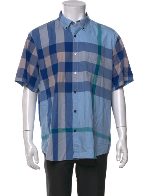 Burberry Brit Exploded Check Pattern Short Sleeve Shirt