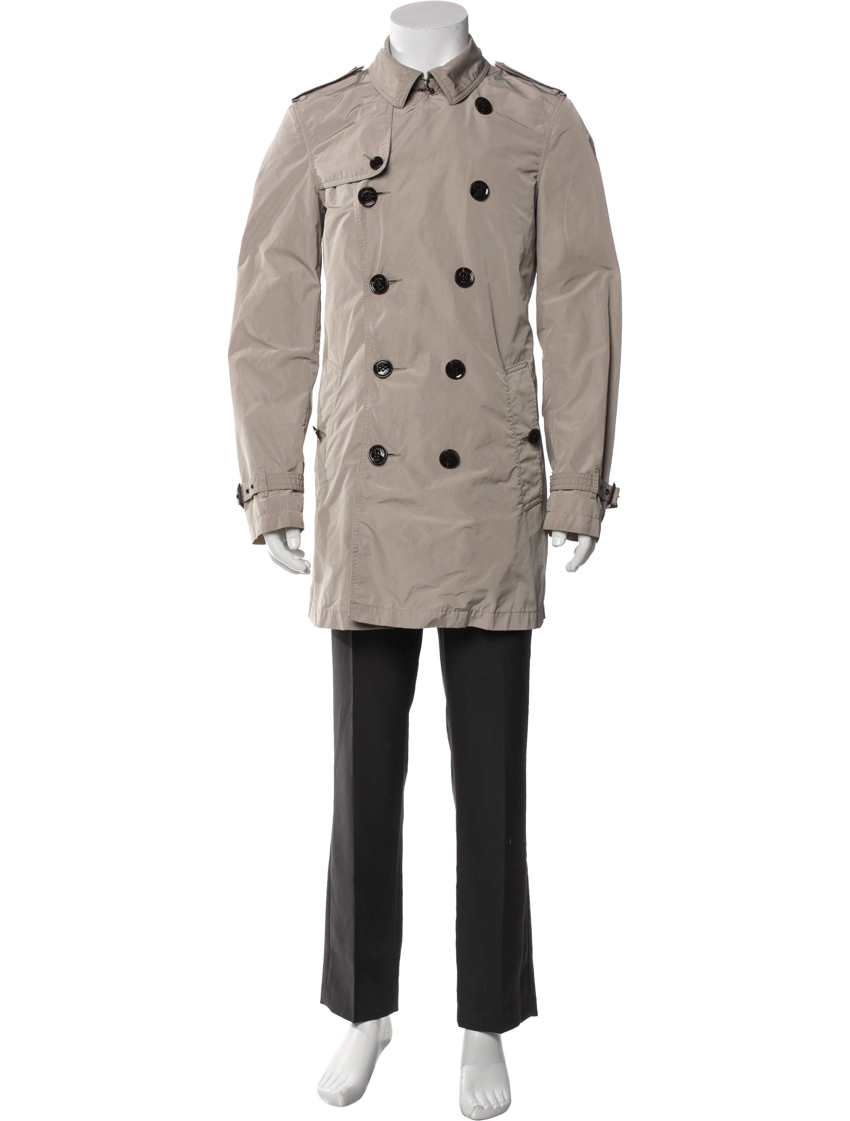 Burberry Brit Super Nova Check Pattern Trench Coat