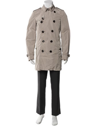 Burberry Brit Super Nova Check Pattern Trench Coat