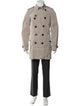 Burberry Brit Super Nova Check Pattern Trench Coat