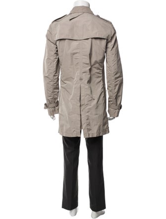 Burberry Brit Super Nova Check Pattern Trench Coat