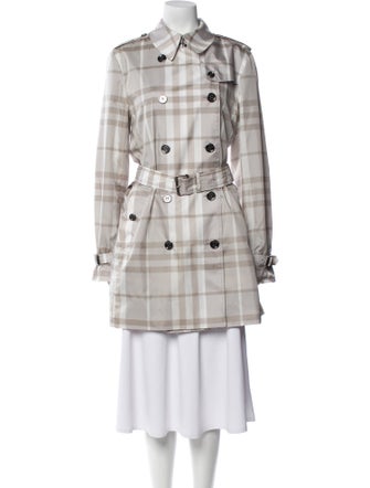 Burberry Brit Plaid Print Jacket