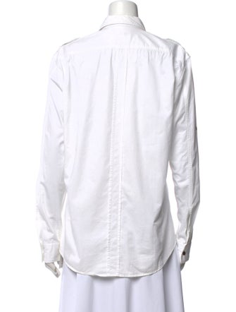 Burberry Brit Long Sleeve Button-Up Top