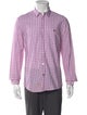 Burberry Brit Plaid Print Long Sleeve Dress Shirt