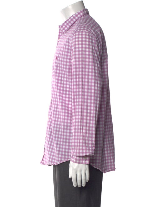 Burberry Brit Plaid Print Long Sleeve Dress Shirt