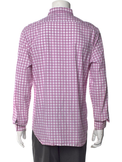 Burberry Brit Plaid Print Long Sleeve Dress Shirt