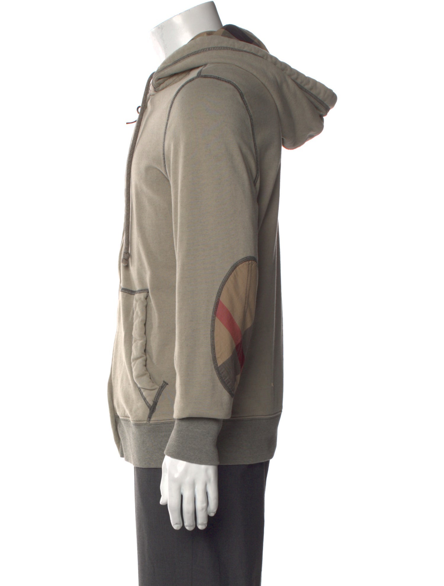 Burberry Brit House Check Pattern Crew Neck Hoodie