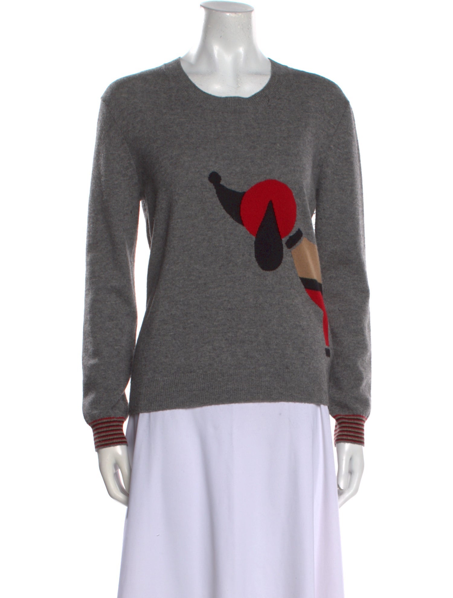 Burberry Brit Wool Graphic Print Sweater