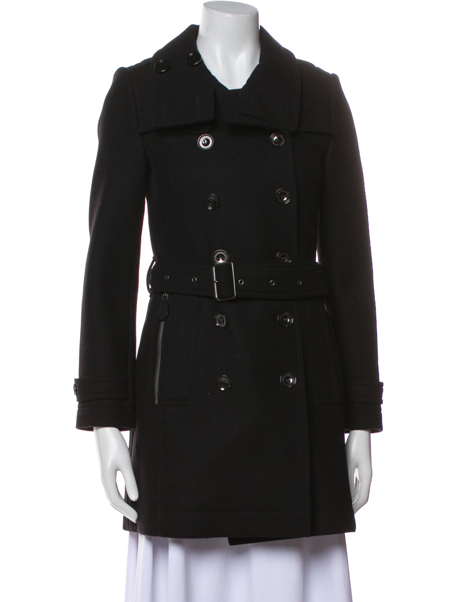 Burberry Brit Virgin Wool Trench Coat