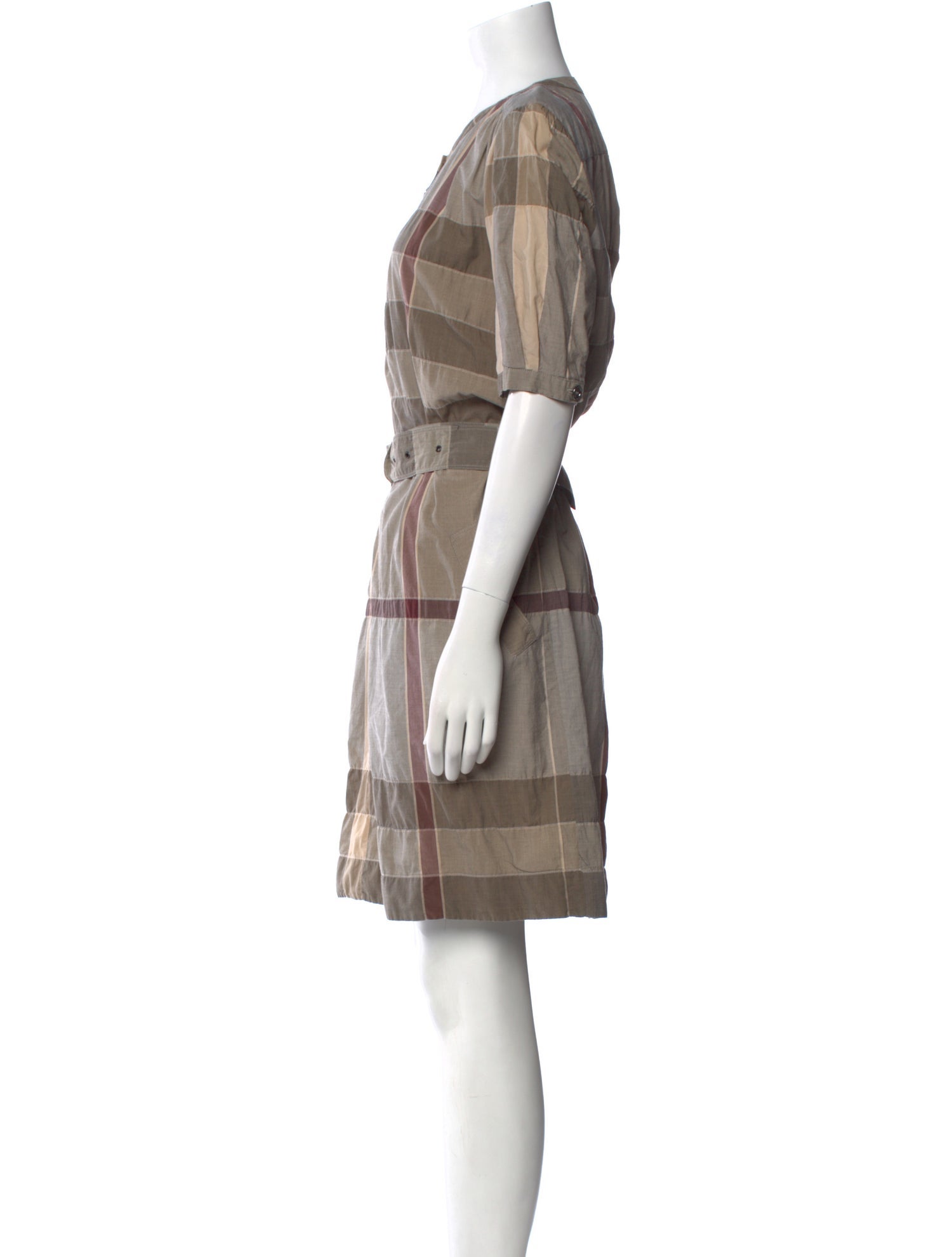 Burberry Brit Crew Neck Knee-Length Dress