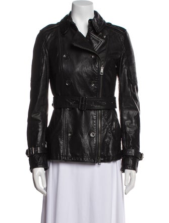 Burberry Brit Leather Biker Jacket