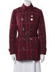 Burberry Brit Plaid Print Trench Coat