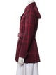 Burberry Brit Plaid Print Trench Coat