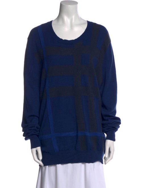Burberry Brit Cashmere Plaid Print Sweater