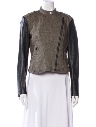 Burberry Brit Linen Biker Jacket
