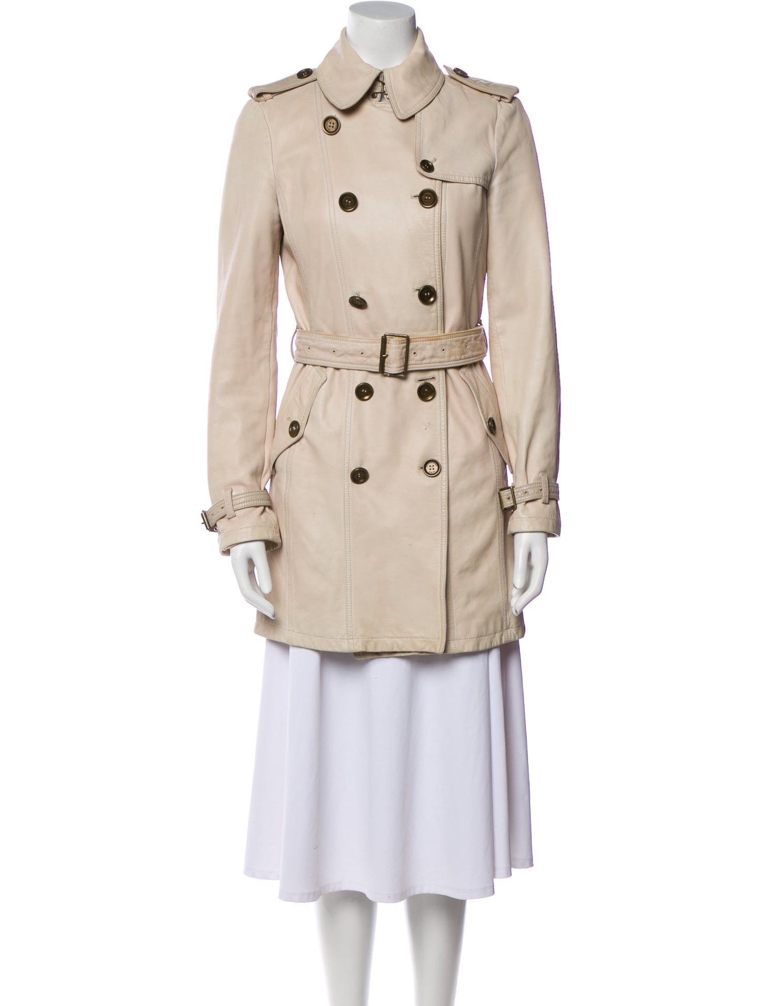 Burberry Brit Lambskin Trench Coat