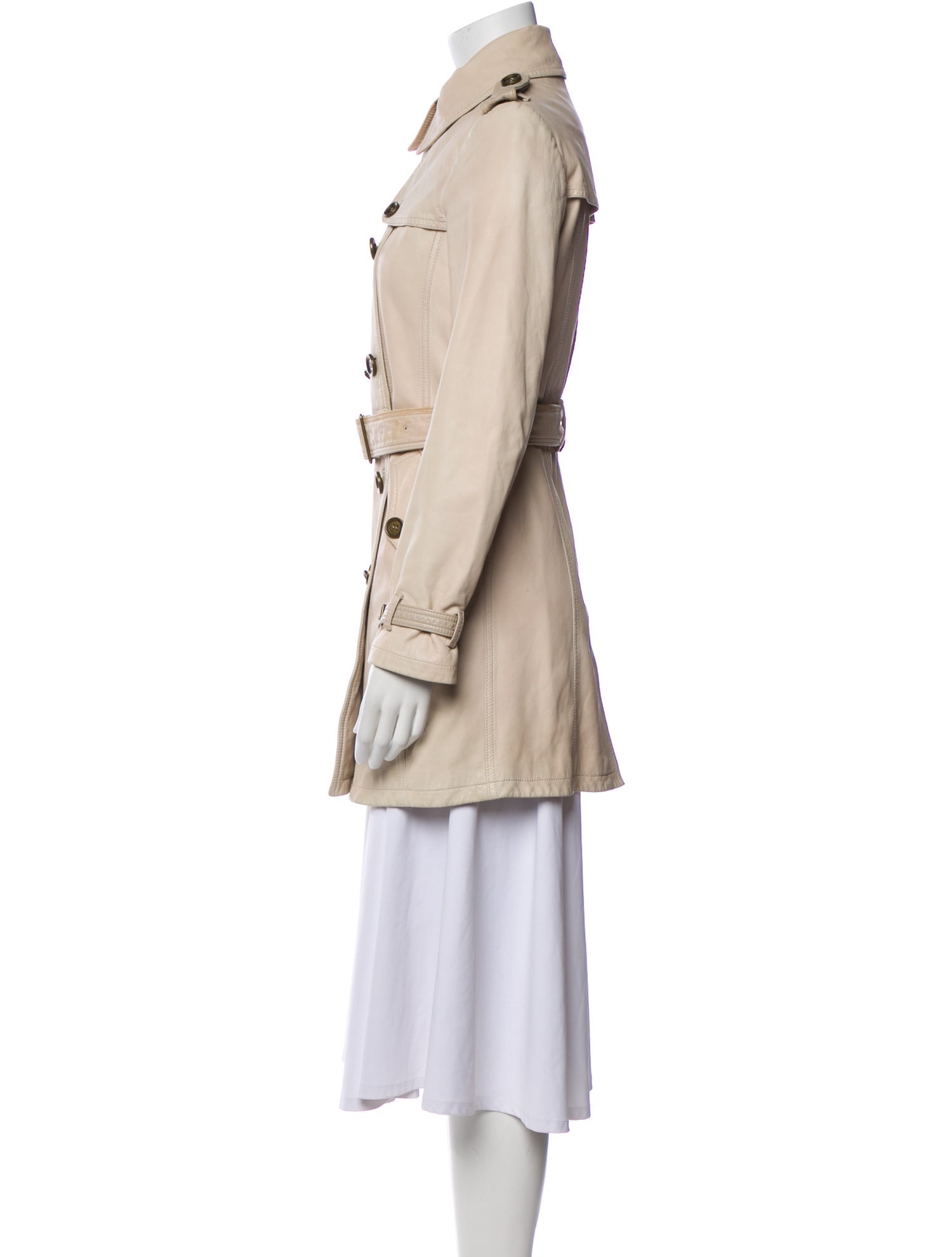 Burberry Brit Lambskin Trench Coat