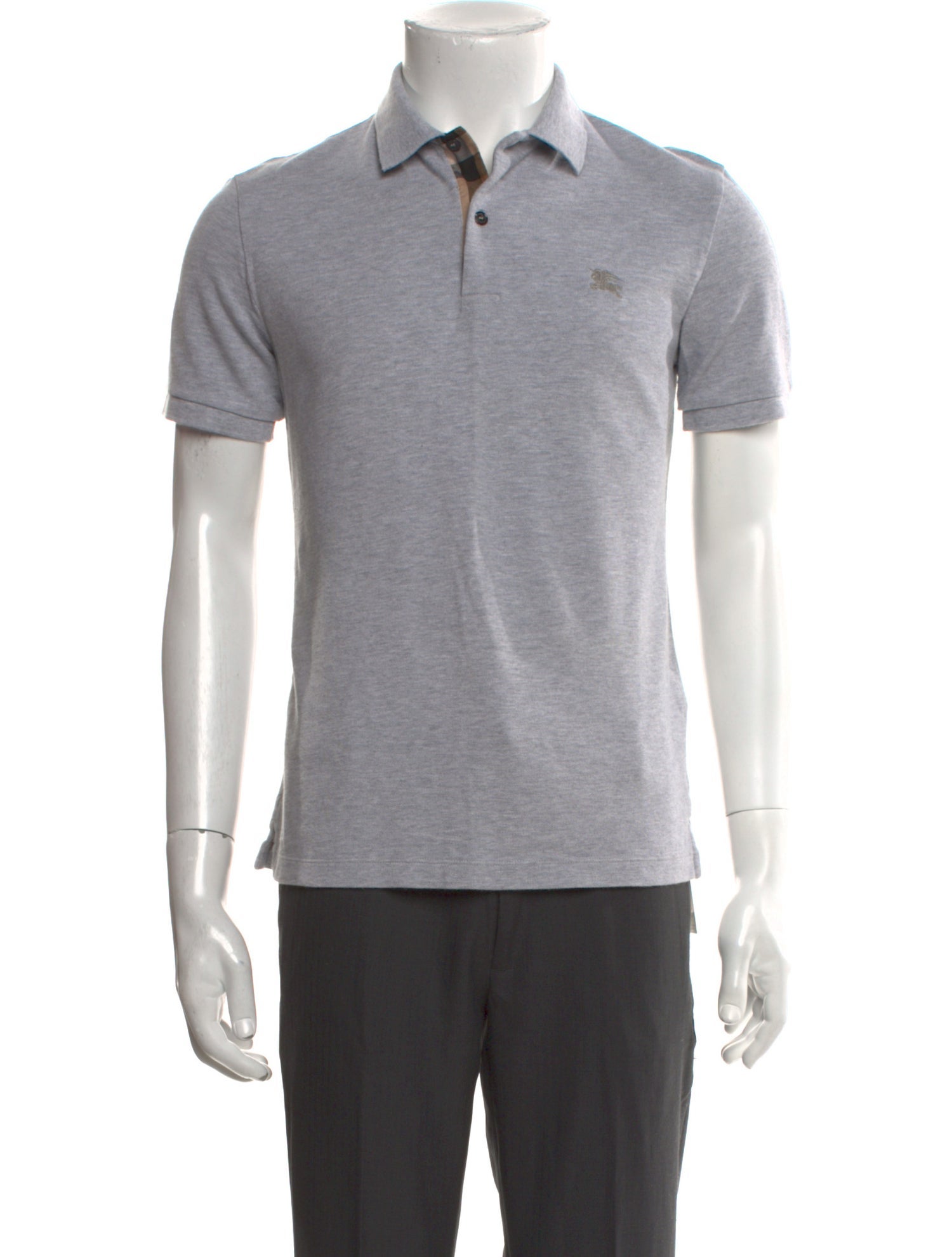 Burberry Brit Nova Check Pattern Collar Polo Shirt