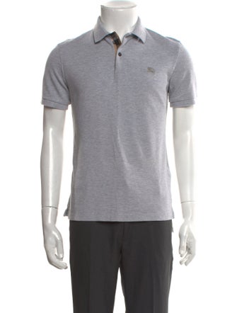 Burberry Brit Nova Check Pattern Collar Polo Shirt