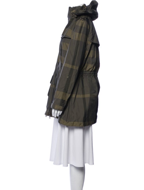 Burberry Brit Plaid Print Parka
