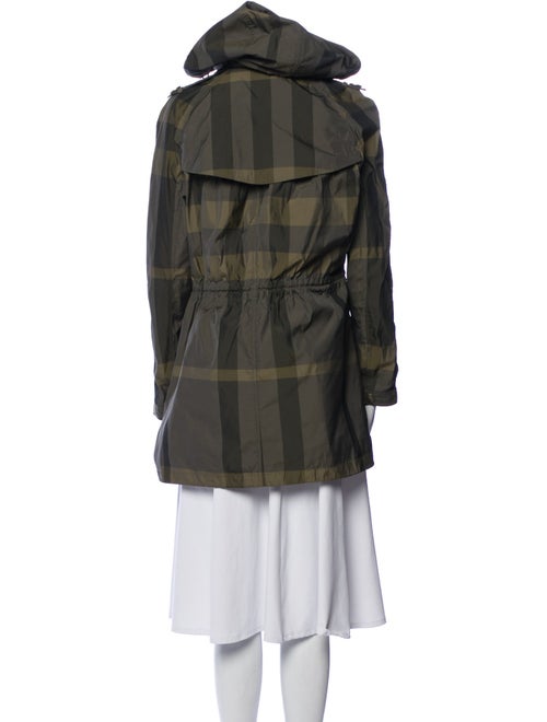 Burberry Brit Plaid Print Parka