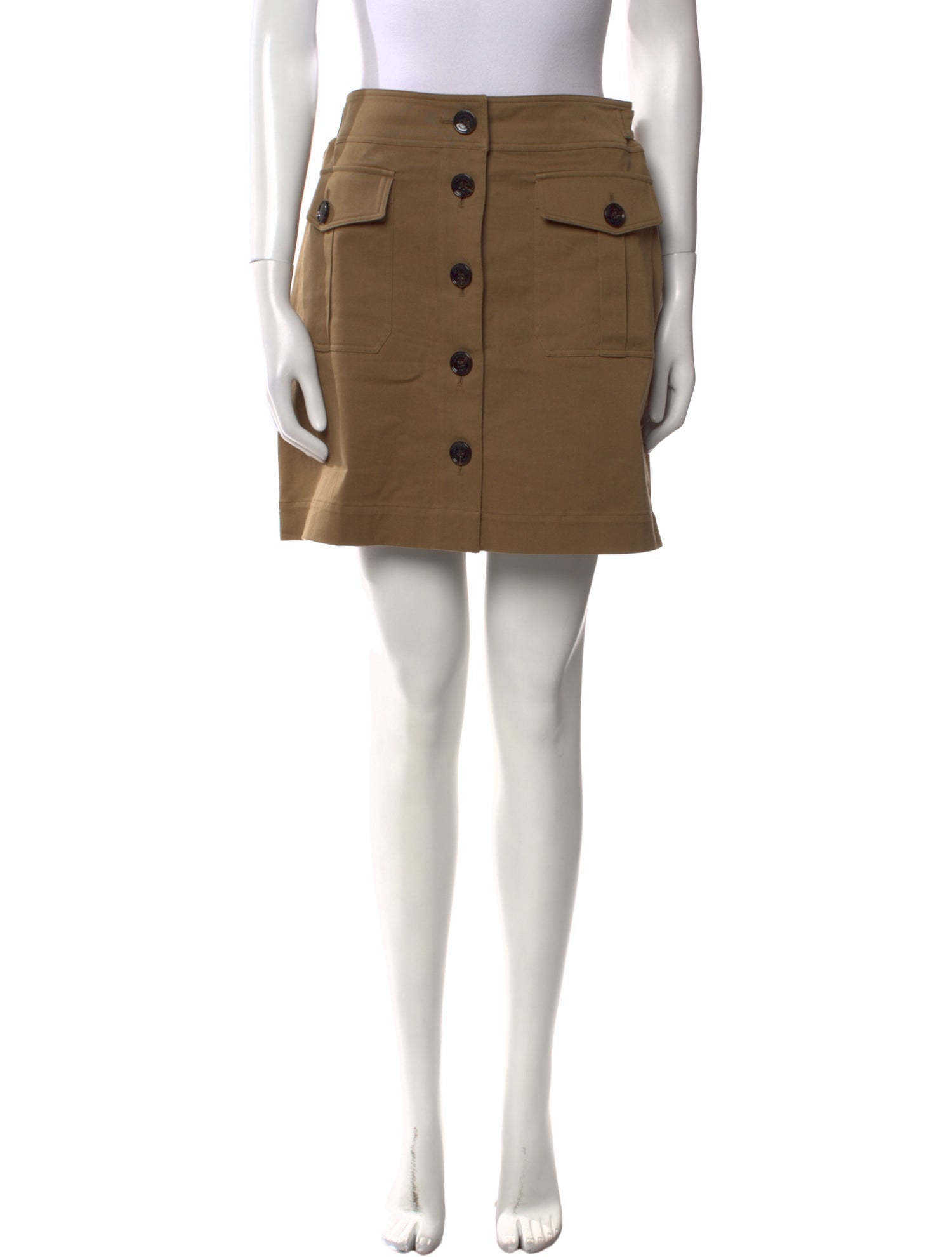 Burberry Brit Pleated Accents Mini Skirt