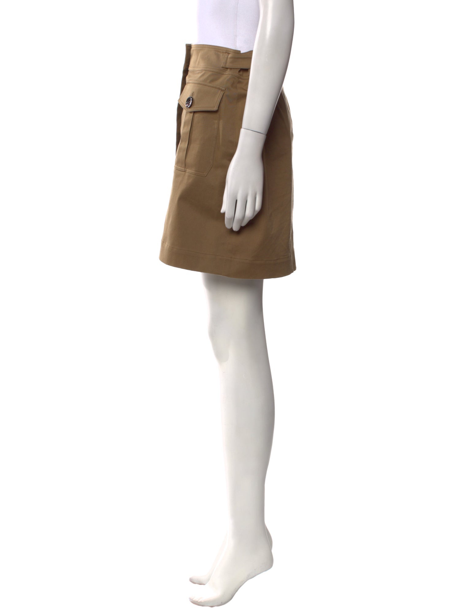 Burberry Brit Pleated Accents Mini Skirt
