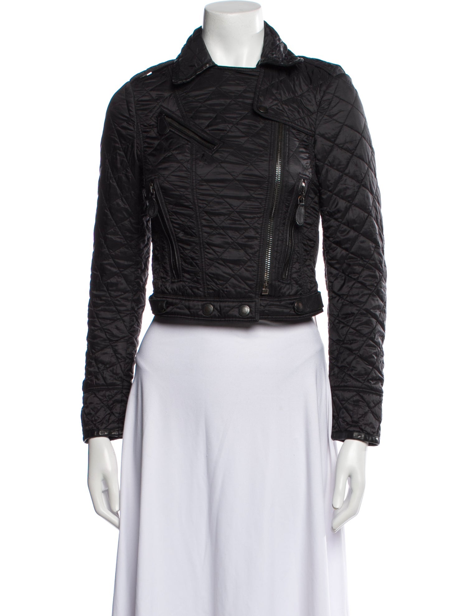 Burberry Brit Striped Biker Jacket