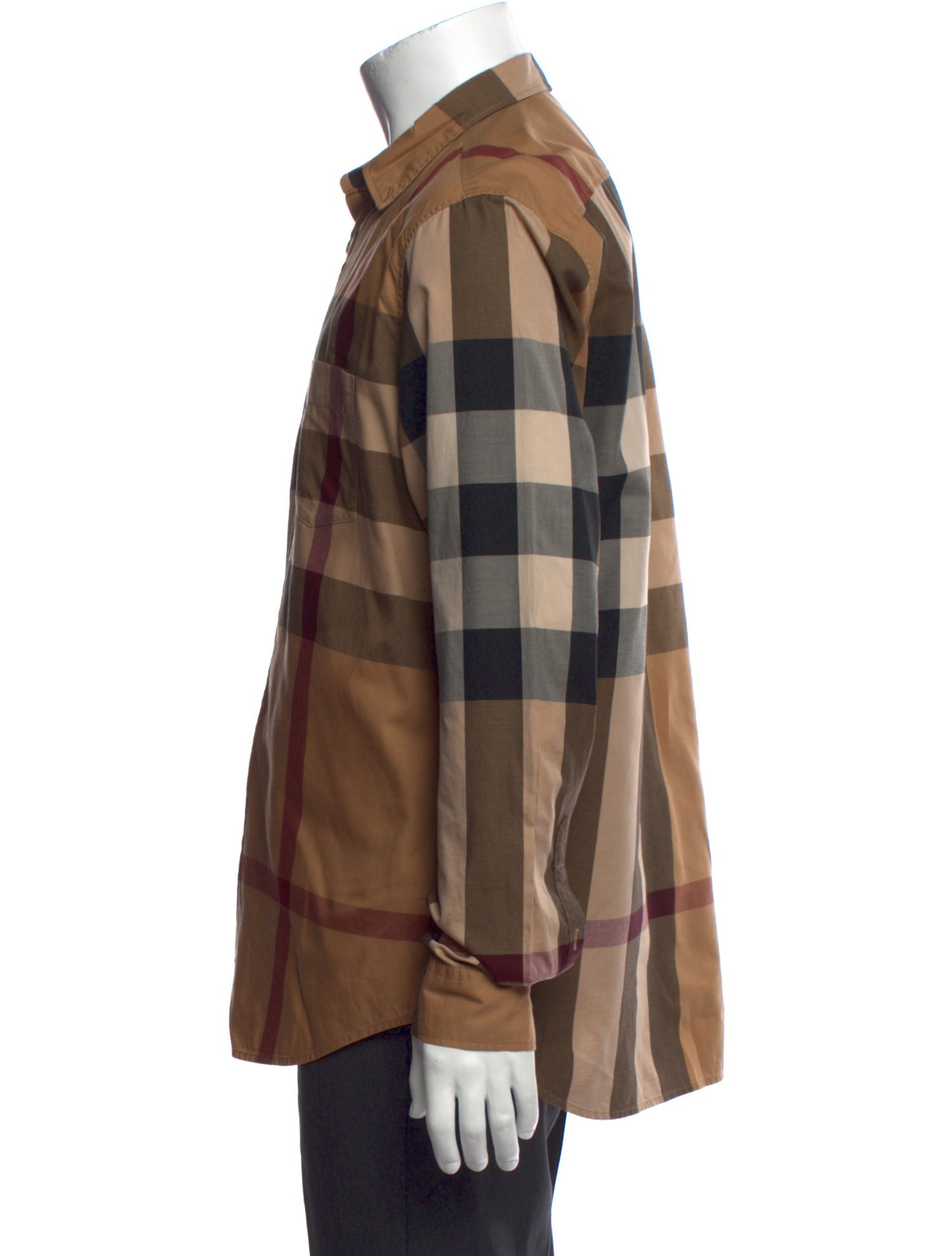 Burberry Brit Exploded Check Pattern Long Sleeve Shirt