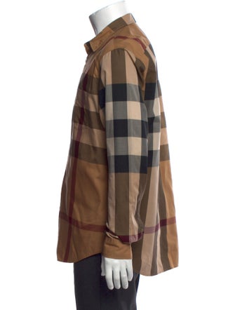 Burberry Brit Exploded Check Pattern Long Sleeve Shirt
