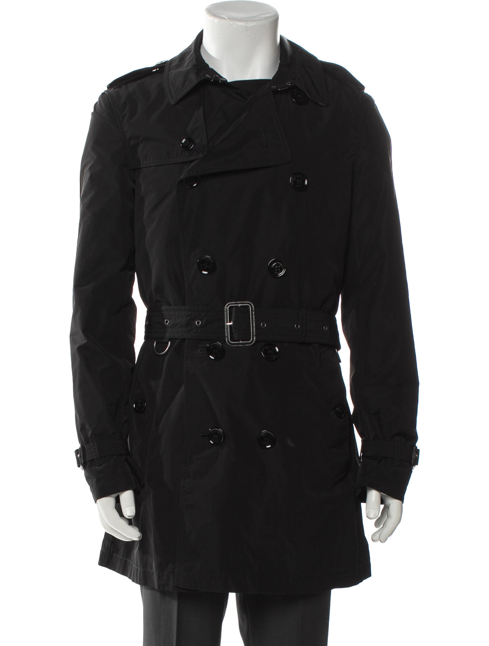 Burberry Brit Nova Check Pattern Trench Coat