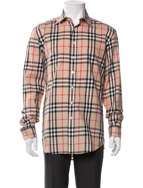 Burberry Brit Plaid Print Long Sleeve Shirt