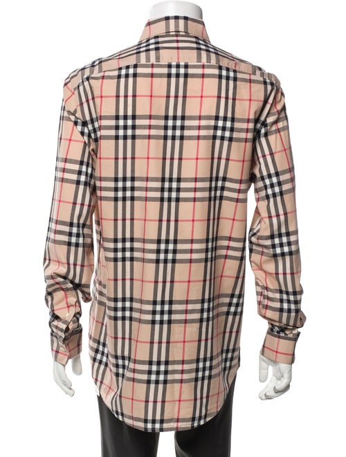 Burberry Brit Plaid Print Long Sleeve Shirt
