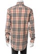 Burberry Brit Plaid Print Long Sleeve Shirt