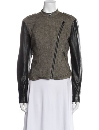 Burberry Brit Linen Biker Jacket