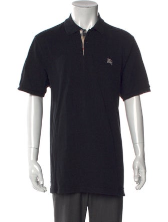 Burberry Brit House Check Pattern Crew Neck Polo Shirt