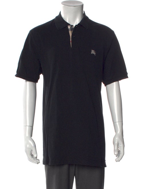 Burberry Brit House Check Pattern Crew Neck Polo Shirt