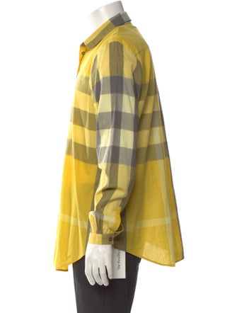 Burberry Brit Exploded Check Pattern Long Sleeve Shirt