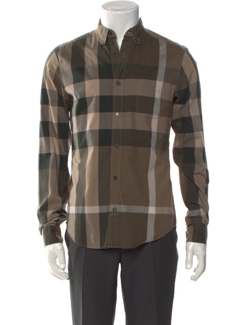 Burberry Brit Exploded Check Pattern Long Sleeve Shirt