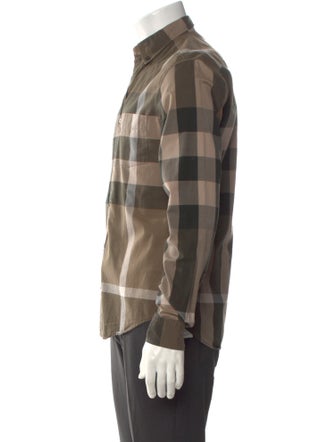 Burberry Brit Exploded Check Pattern Long Sleeve Shirt