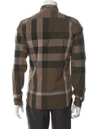 Burberry Brit Exploded Check Pattern Long Sleeve Shirt