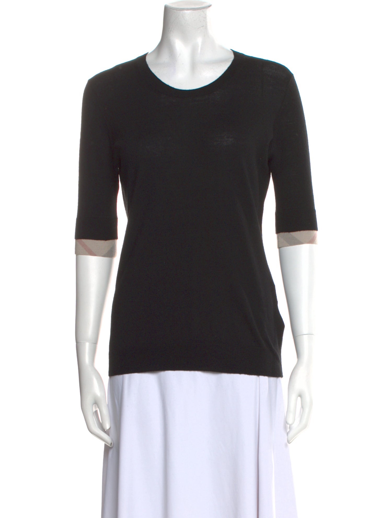 Burberry Brit Merino Wool Scoop Neck Sweater