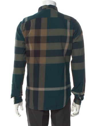 Burberry Brit Exploded Check Pattern Long Sleeve Shirt
