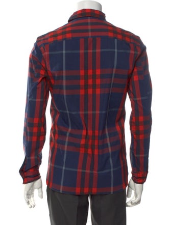 Burberry Brit House Check Pattern Long Sleeve Shirt