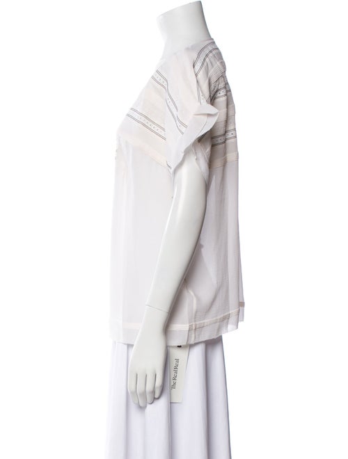 Burberry Brit Silk V-Neck Blouse